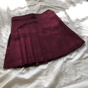 NWOT maroon tennis skirt